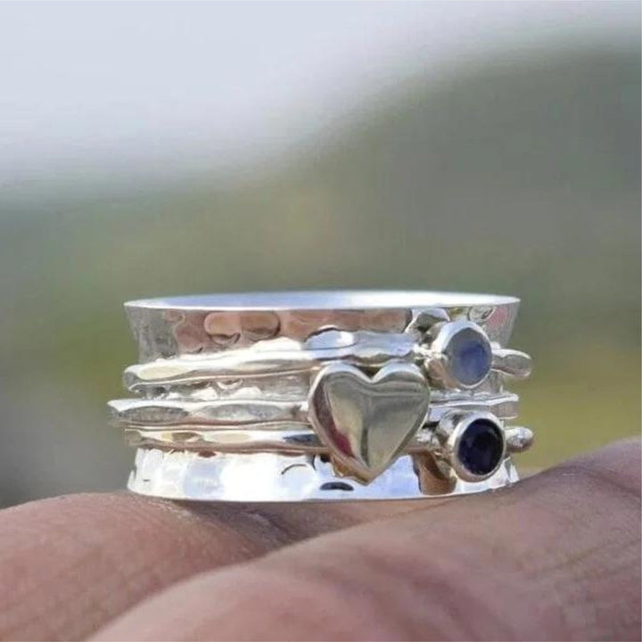Δαχτυλίδι Spinner σε Σχήμα Καρδιάς